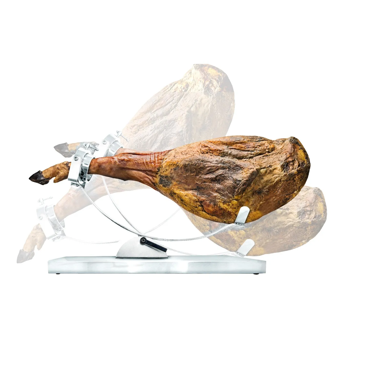 VinBouquet supporto per prosciutto in acciaio inox basculante