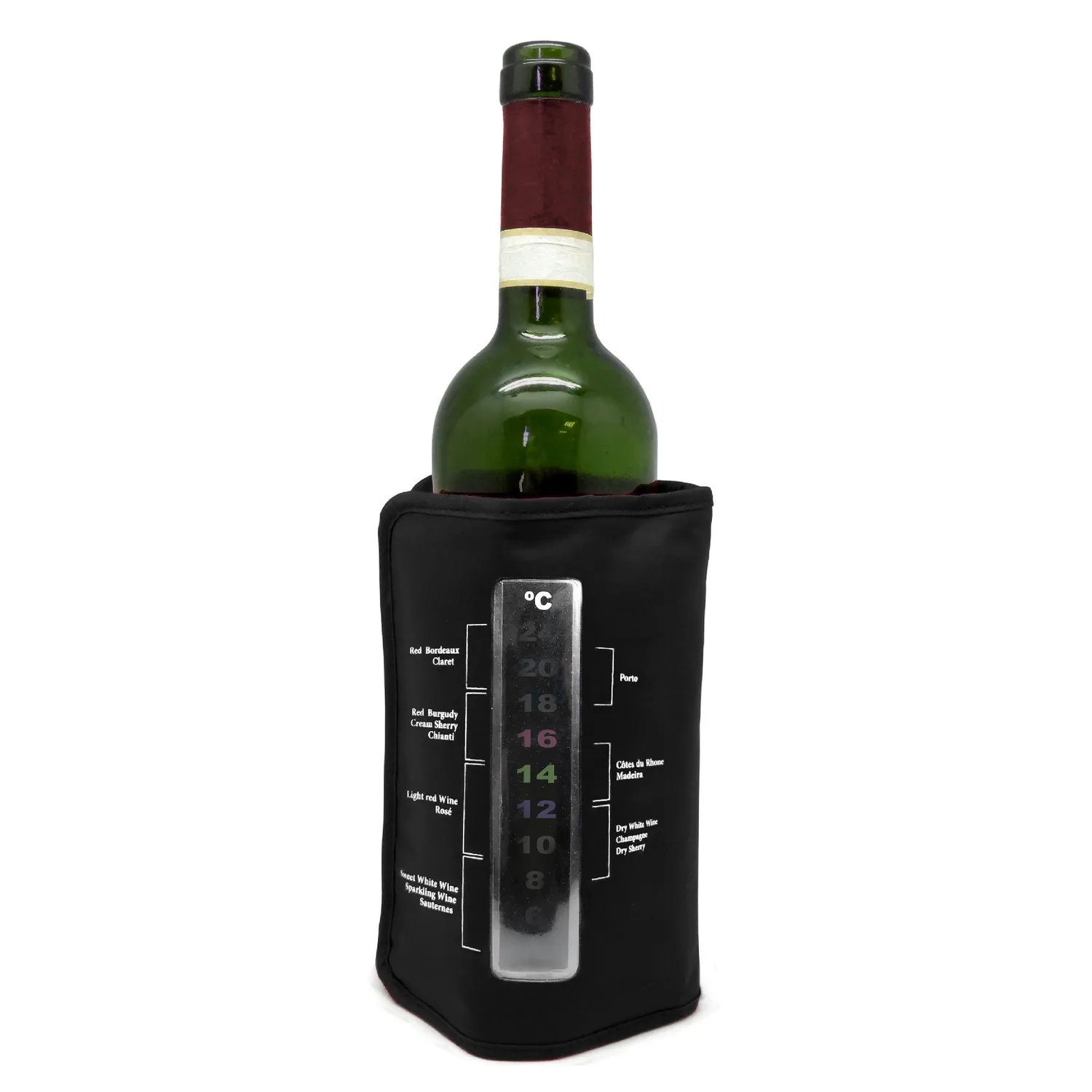 VinBouquet Custodia Refrigerante Vino con Termometro