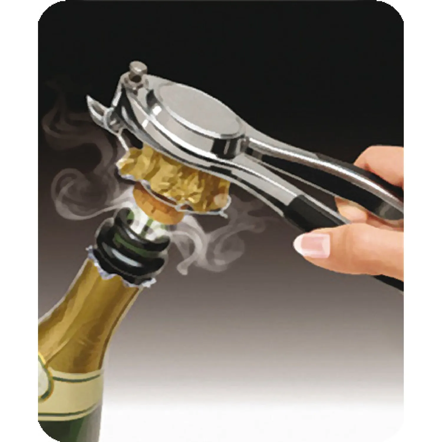 VinBouquet Apribottiglie Spumante Inox Anti-spruzzo