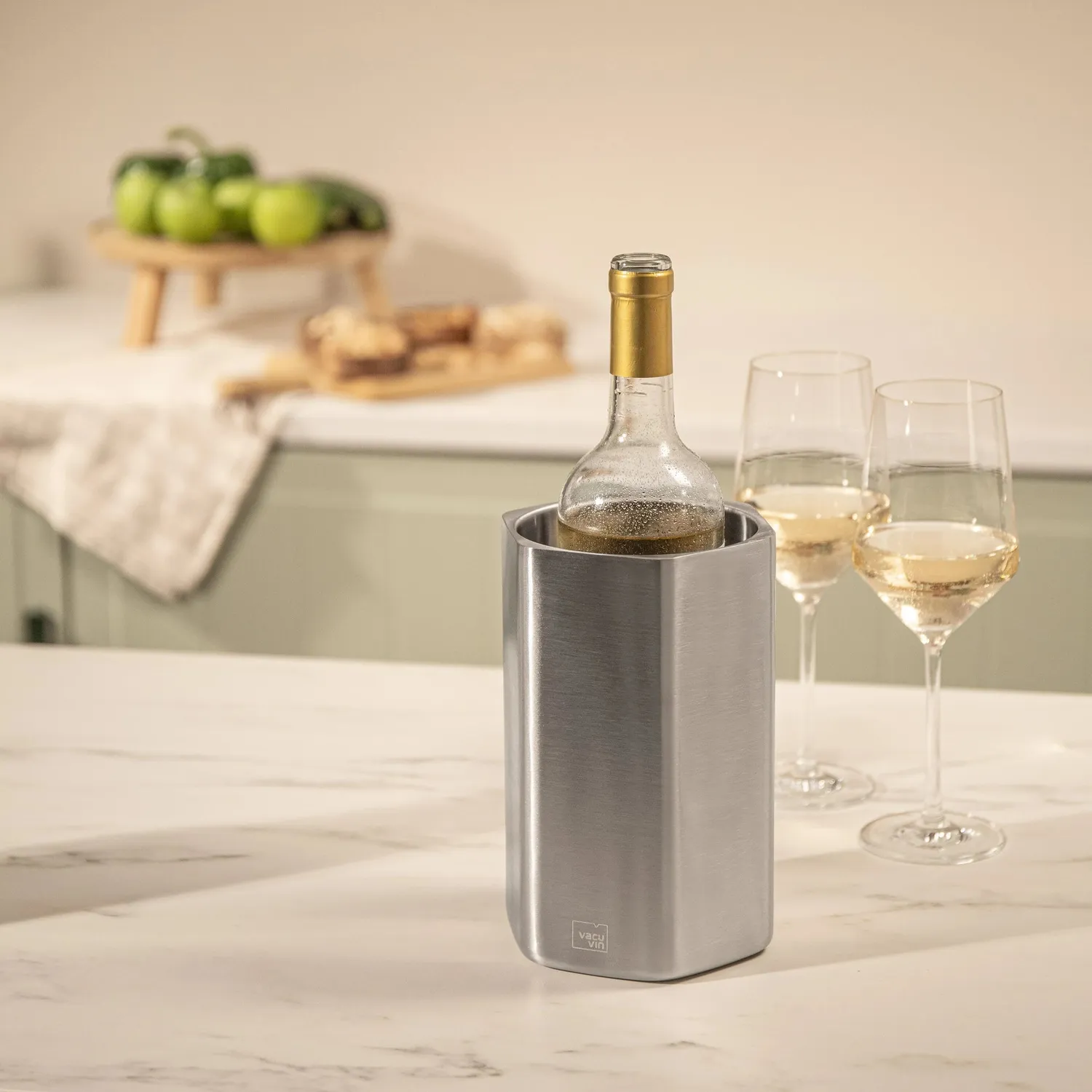 Vacu Vin Wine Cooler Hive refrigeratore bottiglie acciaio inox