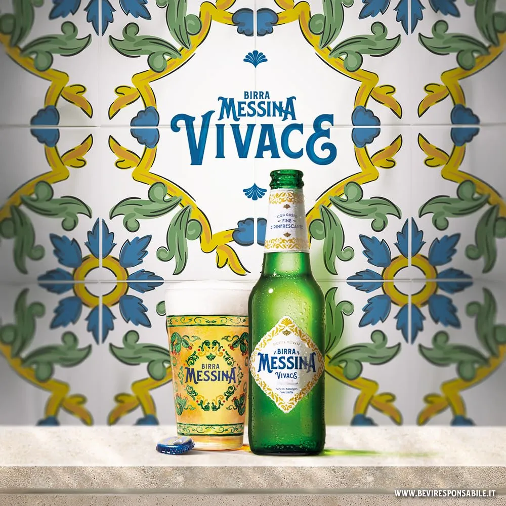 Messina Vivace birra lager 24 bottiglie 33cl agrumata 4,5%