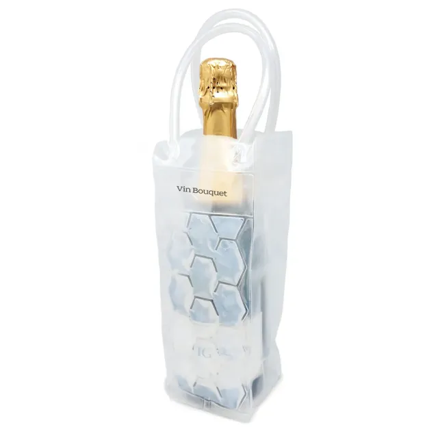 VinBouquet Borsa Refrigerante Bottiglie Trasparente con Gel