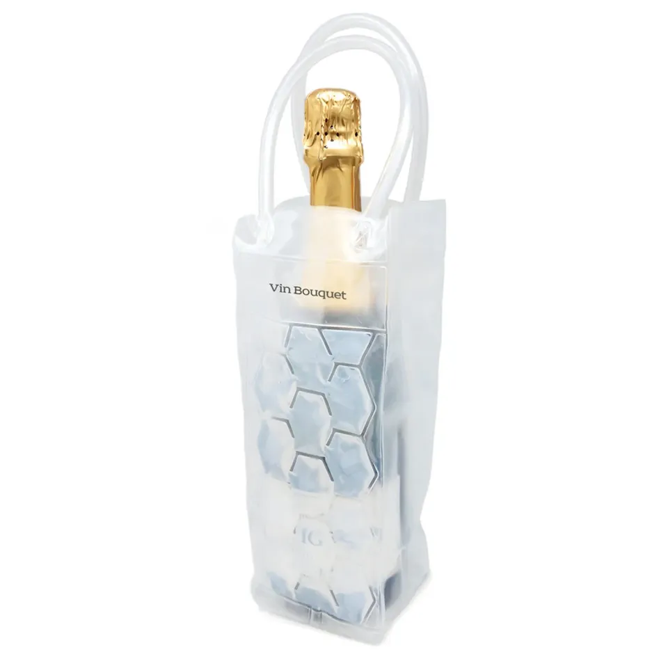 VinBouquet Borsa Refrigerante Bottiglie Trasparente con Gel