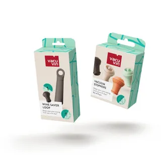 Vacu Vin Loop pompa salvavino Graphite con 5 tappi