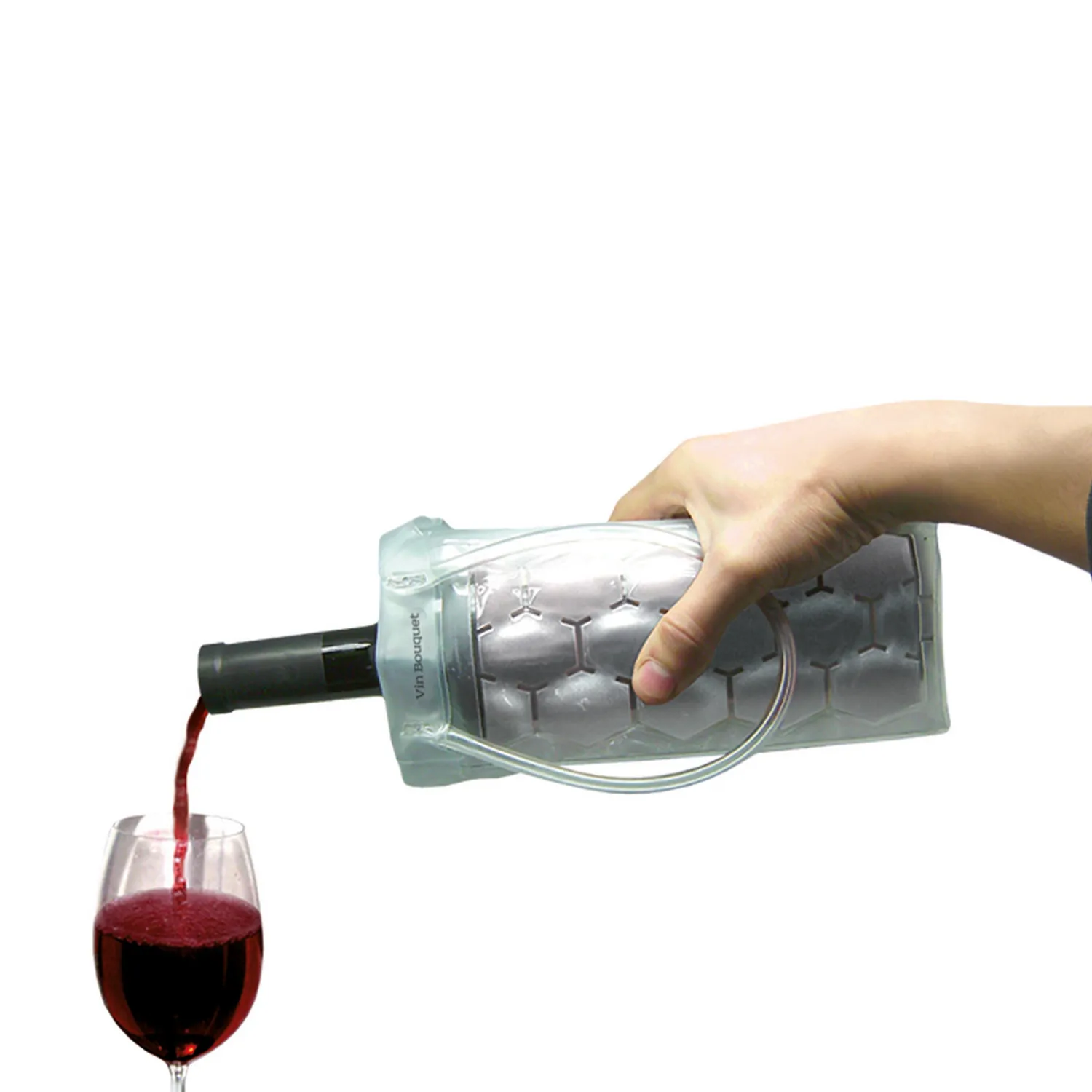 VinBouquet Borsa Refrigerante Bottiglie Trasparente con Gel