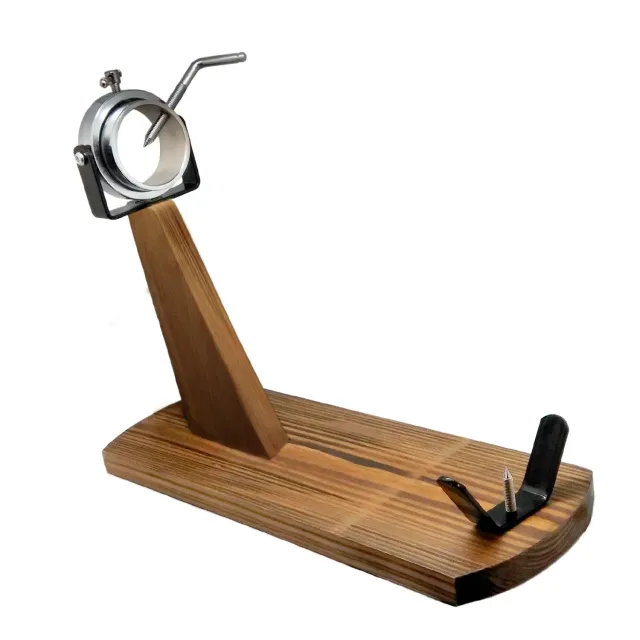 VinBouquet portasalamino con testa girevole e base in legno